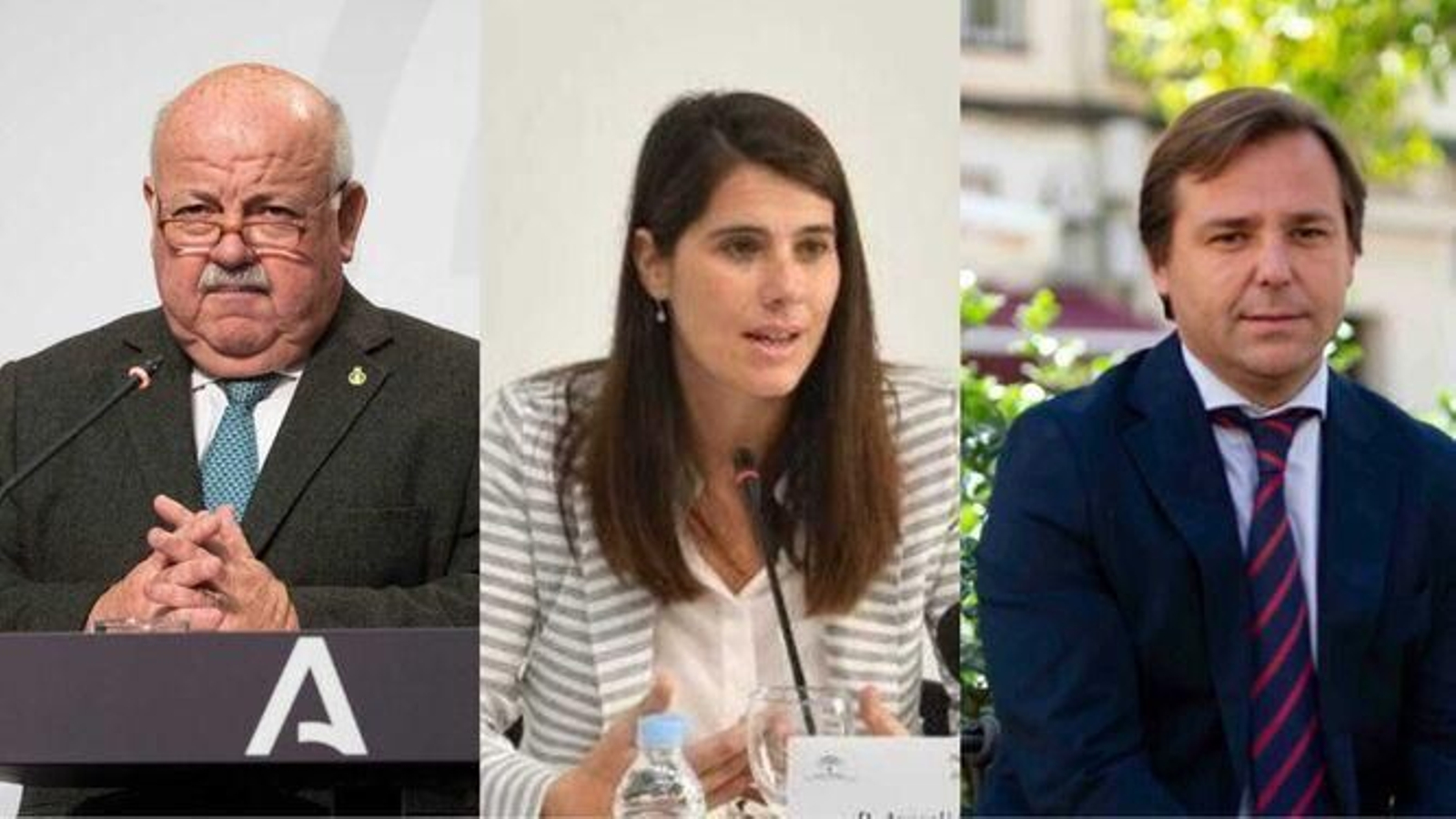 Jesús Aguirre, Araceli Cabello y Antonio Repullo.