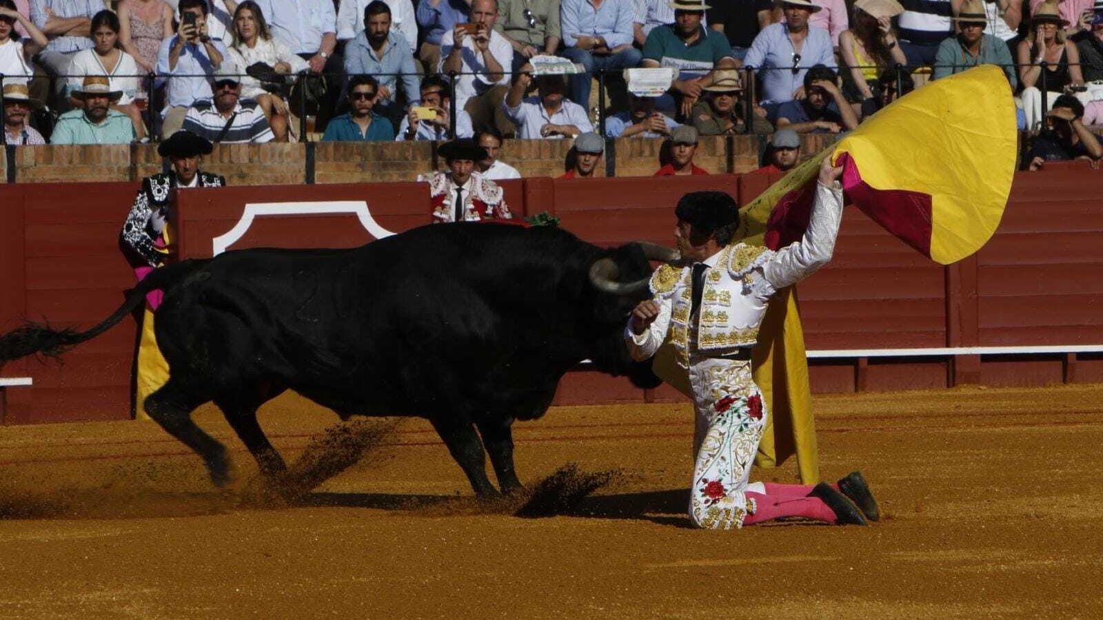 Escribano recibe a portagayola a su segundo toro de la tarde