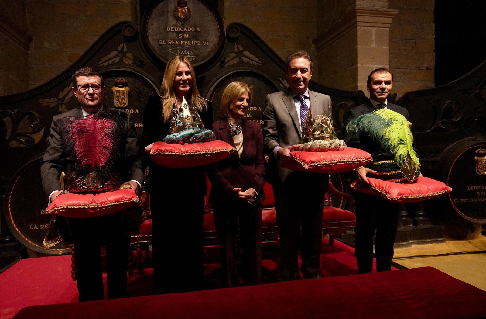 Ana Belén Morillo, Juan Carlos Durán y Antonio Ramírez ya tienen sus coronas de Reyes Magos de Jerez