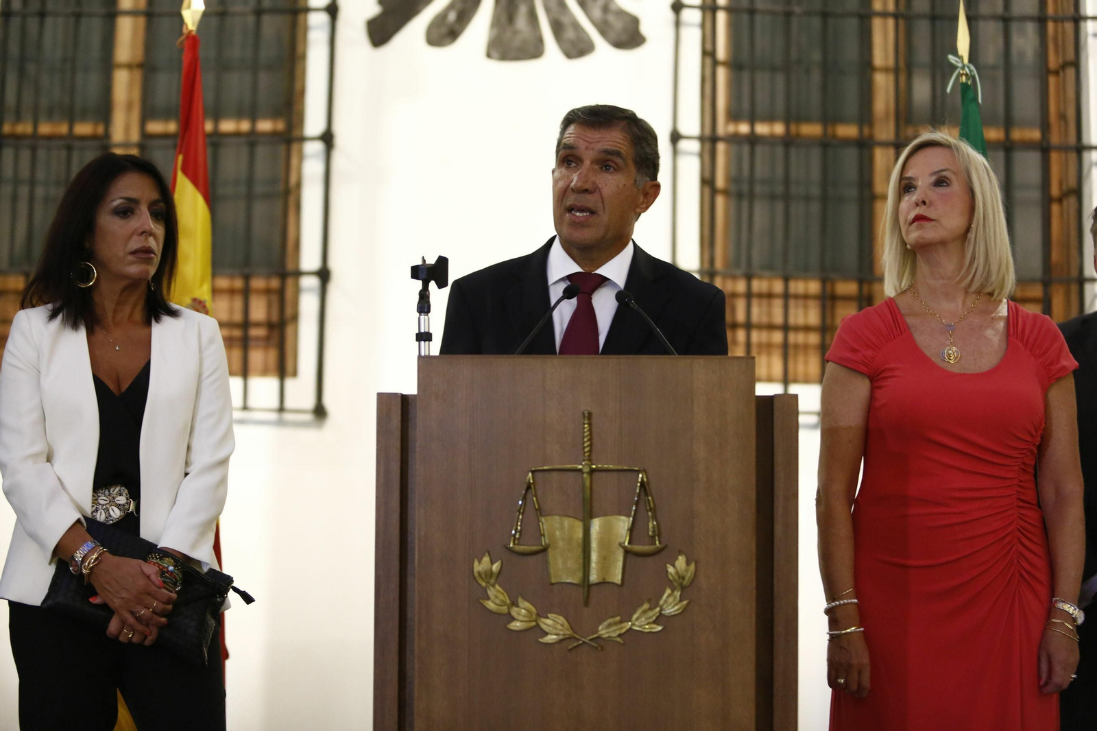 El presidente del TSJA, Lorenzo del Río, en el acto de apertura del  año judicial .