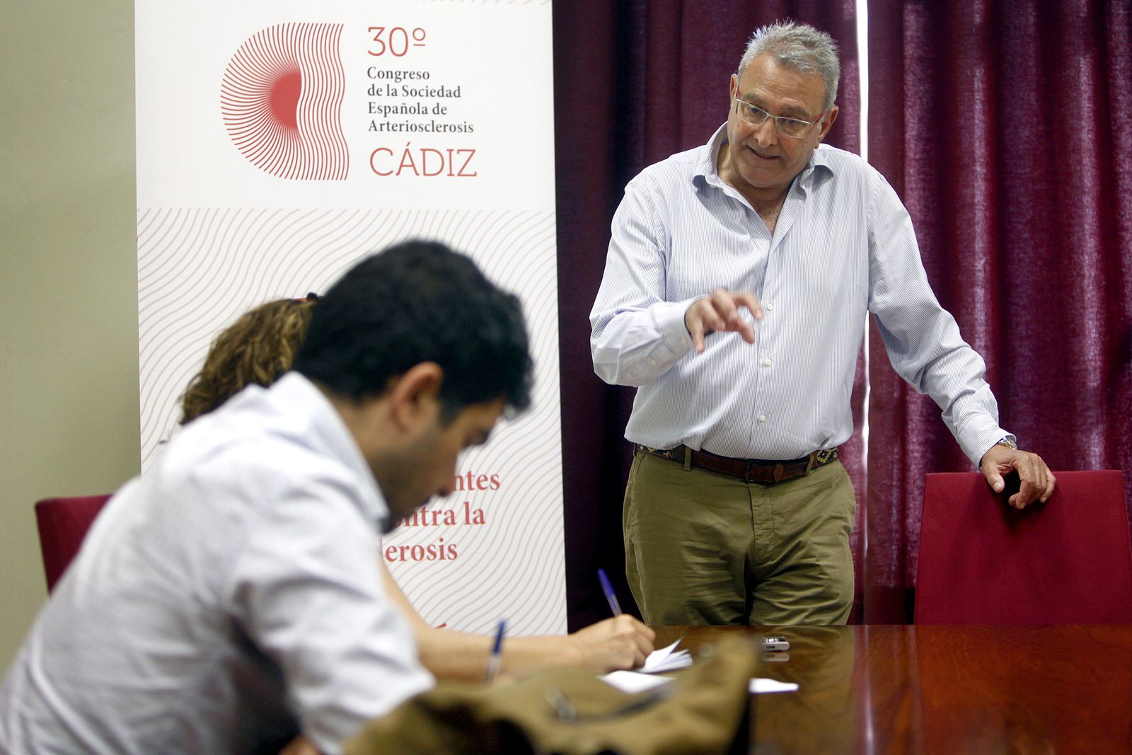 Alipio Mangas Rojas ayer durante la presentación del congreso.