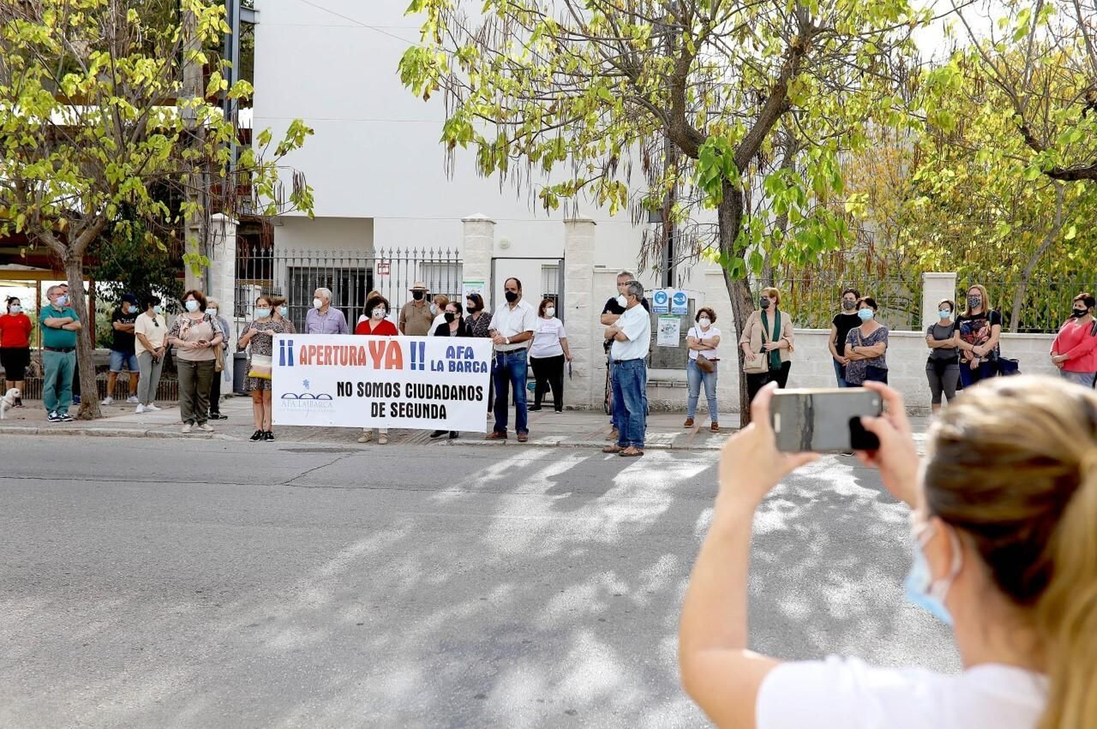 Protesta en AFA La Barca