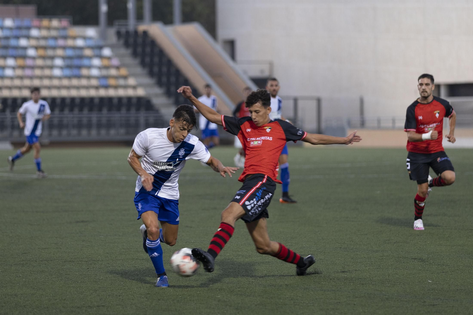Amistoso entre el Ayamonte y el Recre, en agosto de 2021.