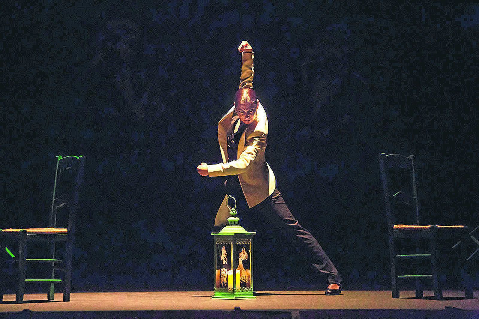 Sara Baras en un momento de su espectáculo, 'Voces'.