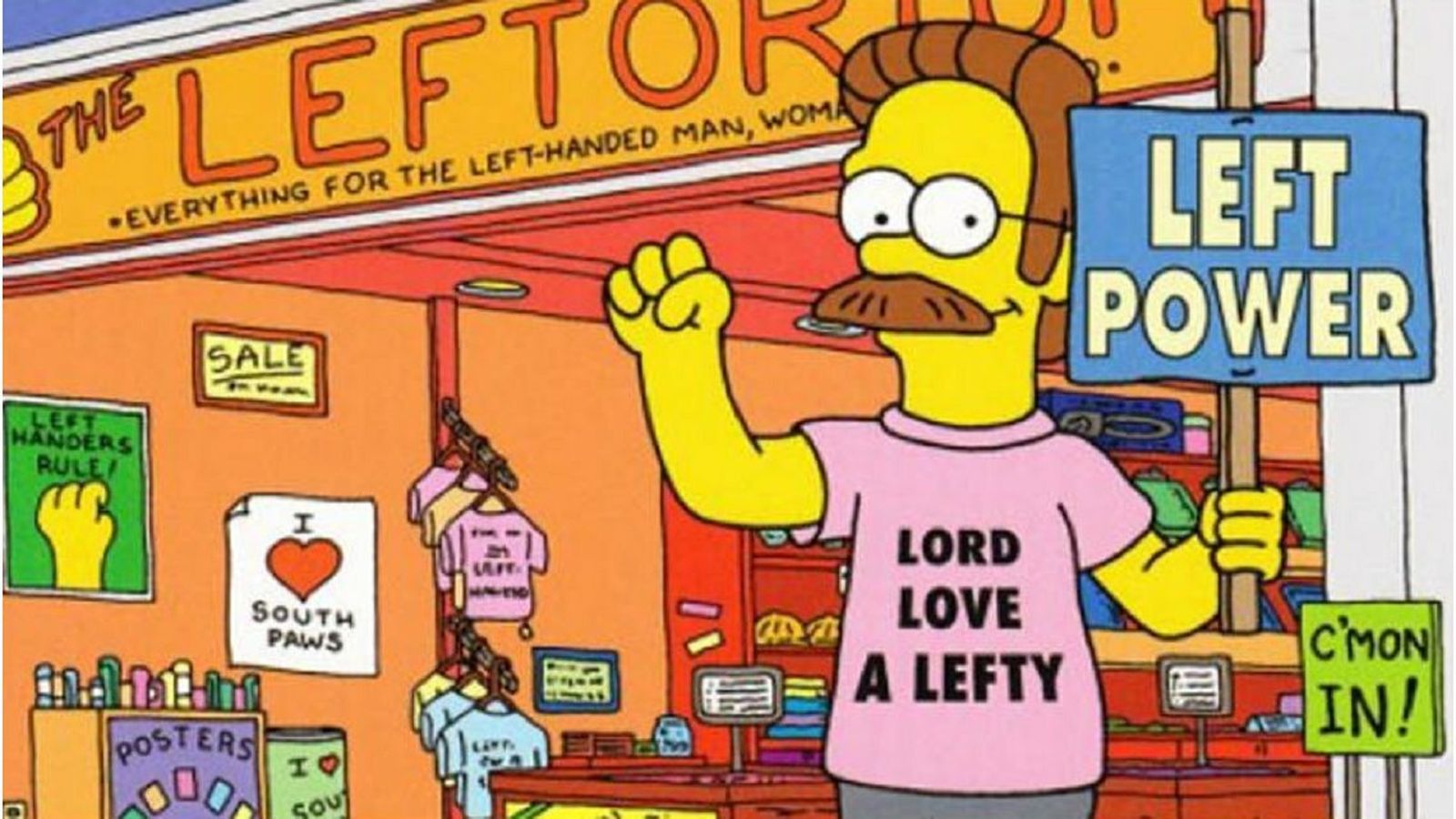 Defensa de los zurdos en 'Los Simpson'.