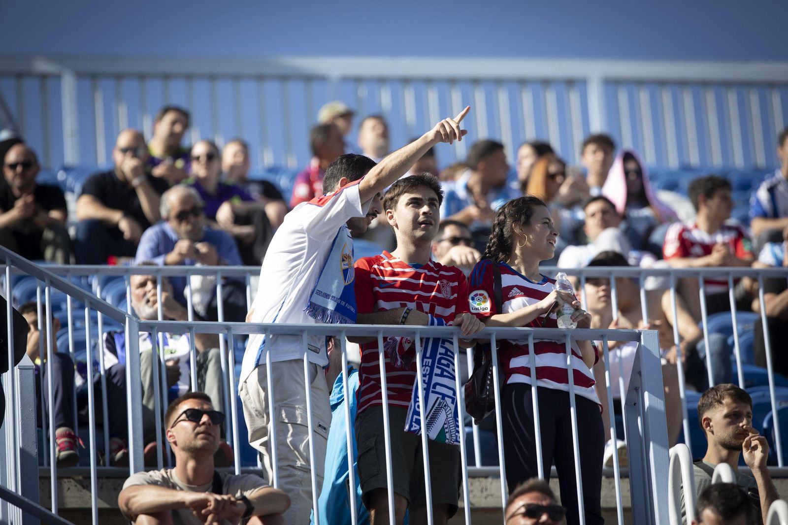 Las imágenes del partido entre el Málaga y el Granada CF