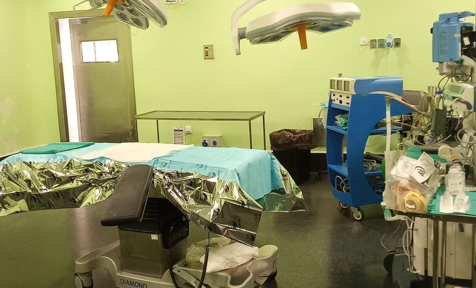 Imagen aportada por el sindicato CCOO de uno de los quirófanos del Hospital de Jerez