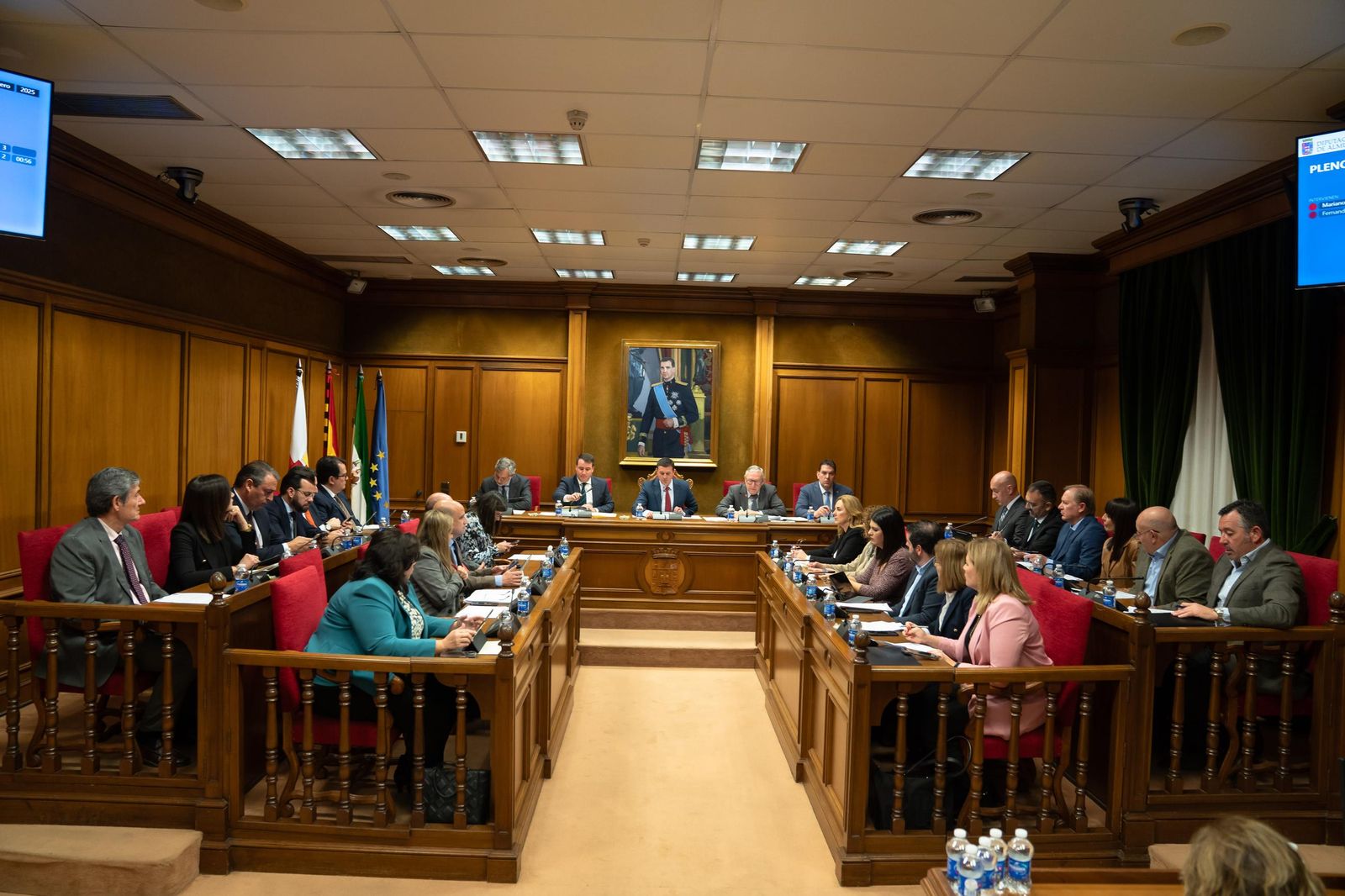 Pleno celebrado este miércoles en el Palacio Provincial.