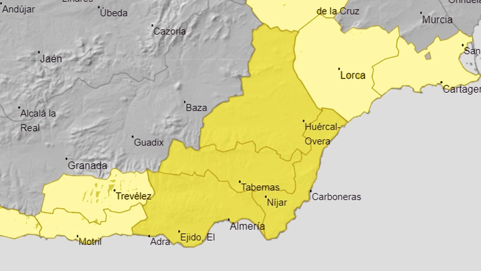 Mapa de alertas por lluvias y tormentas para el martes 15 de octubre