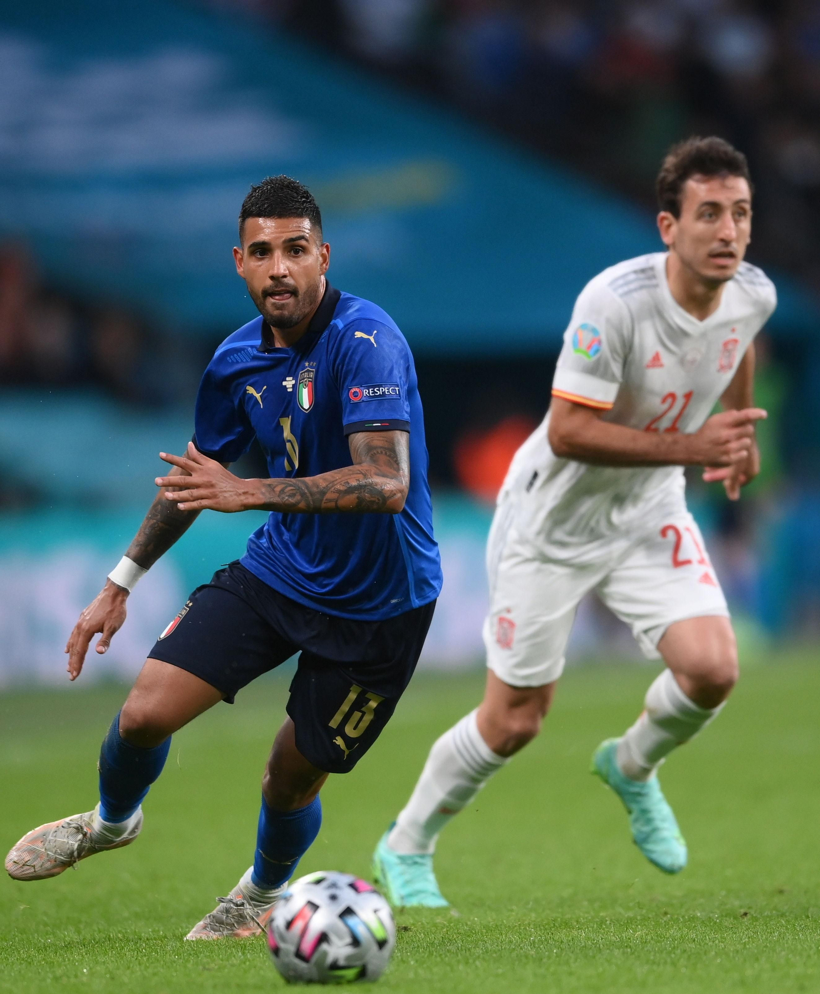 Las imágenes de la semifinal Italia-España de Eurocopa