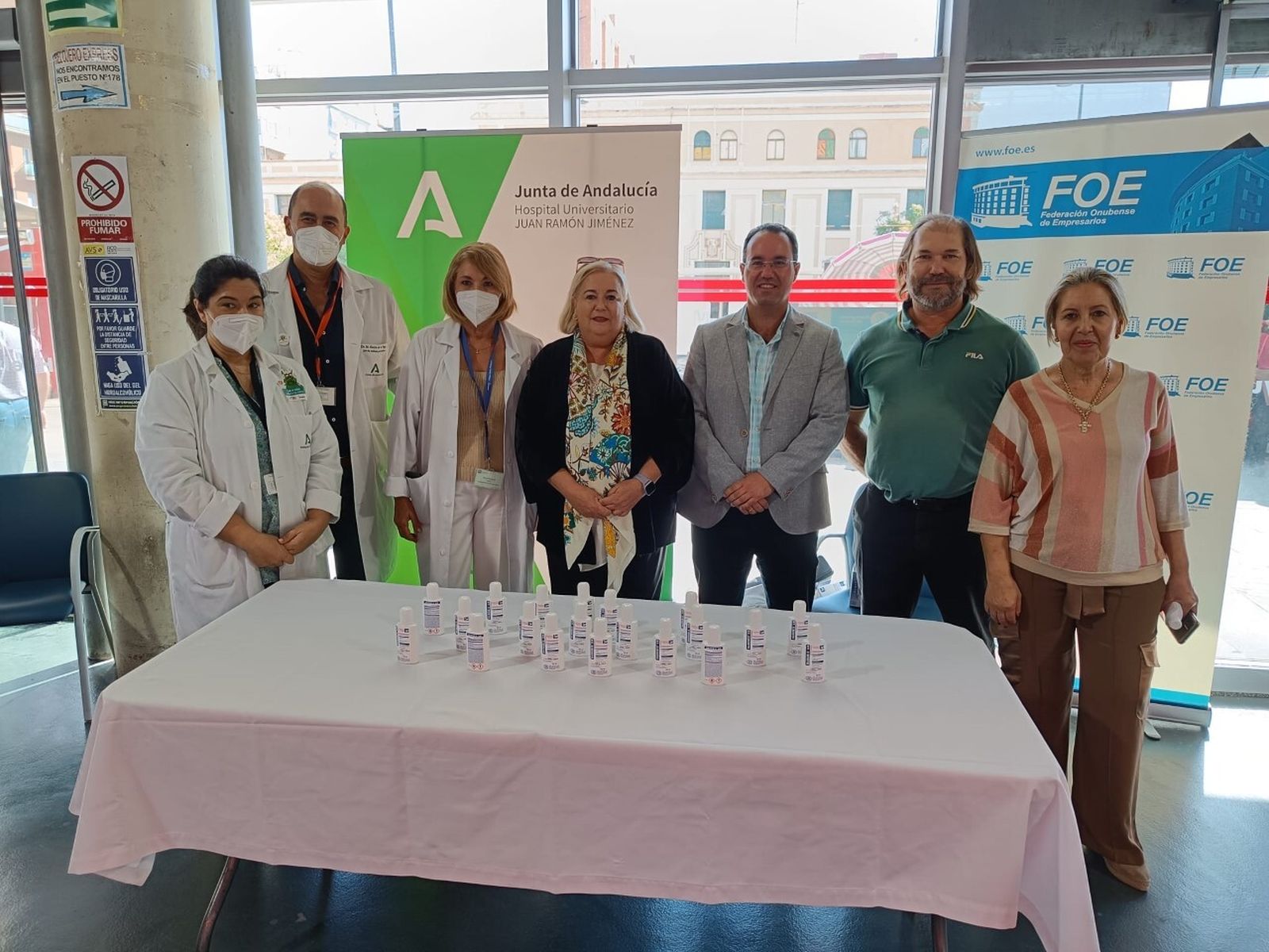 La jornada informativa sobre el lavado de manos, en el Mercado del Carmen.