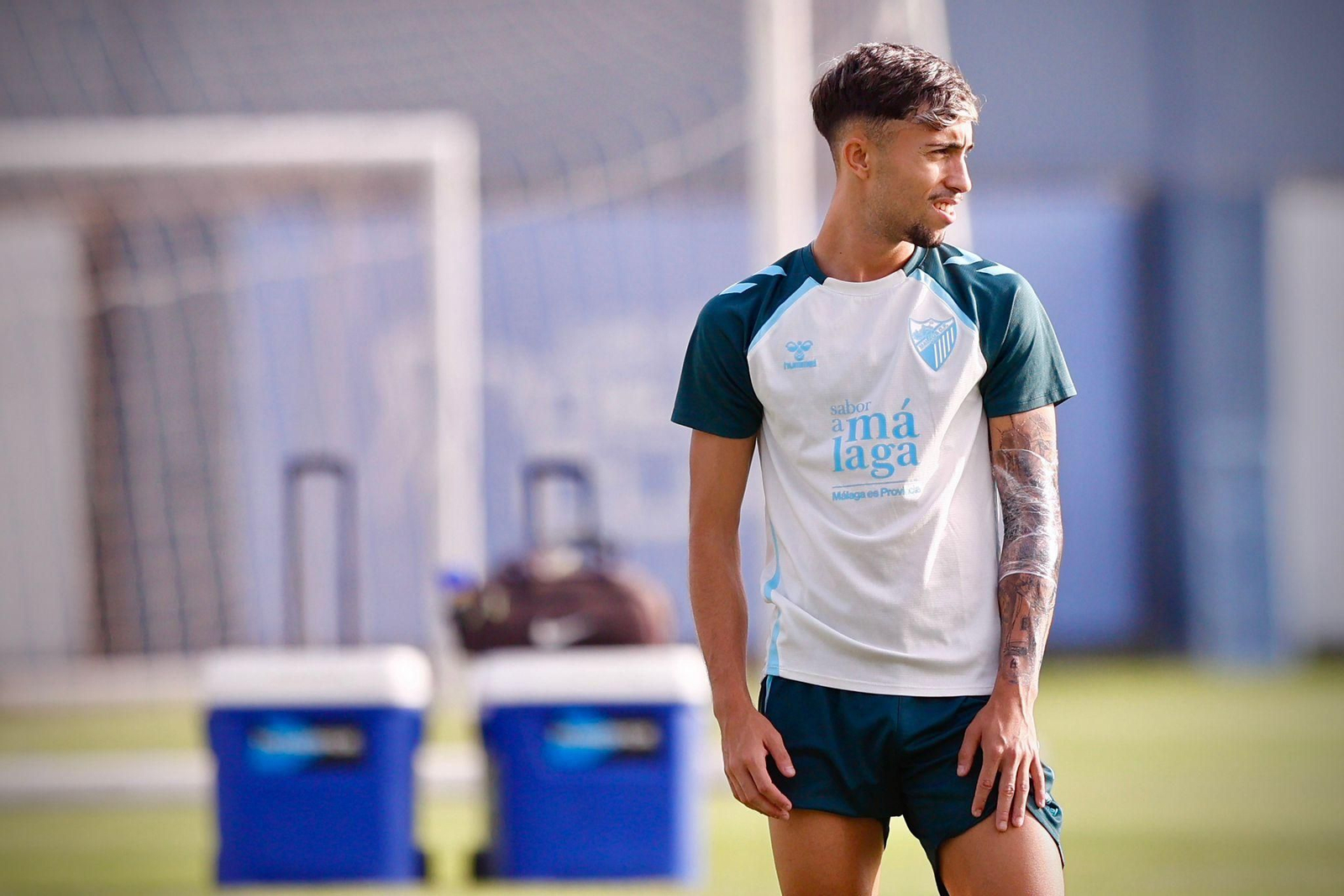 Haitam Abaida, "el mejor fichaje del Málaga", se entrena con el grupo