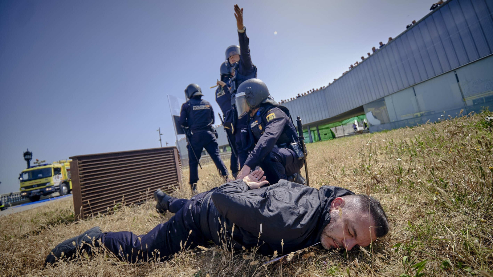 Simulacro de incidente intencionado en Cádiz