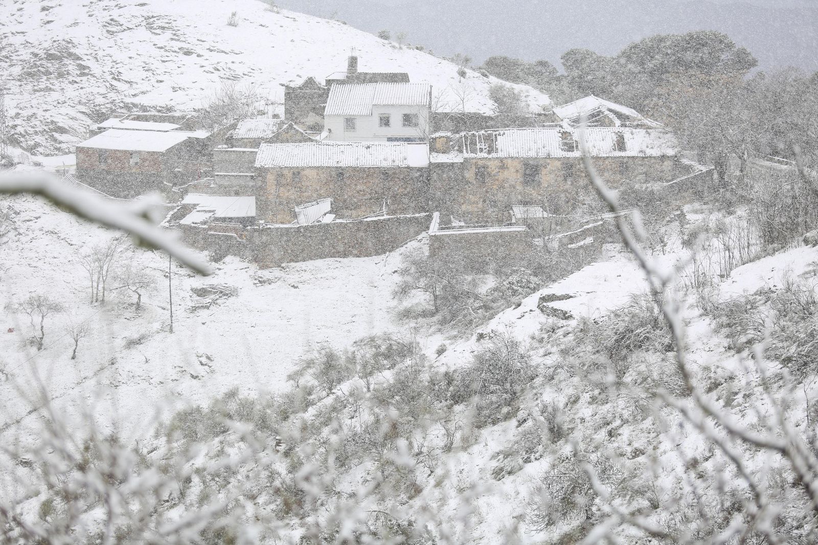 Las imágenes de la nevada en Málaga