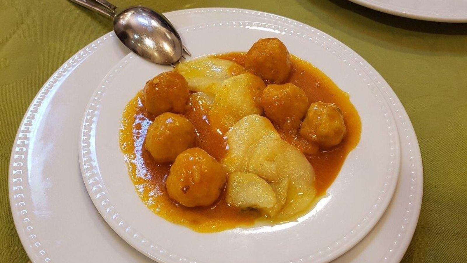 Albóndigas de choco del Restaurante Azabache