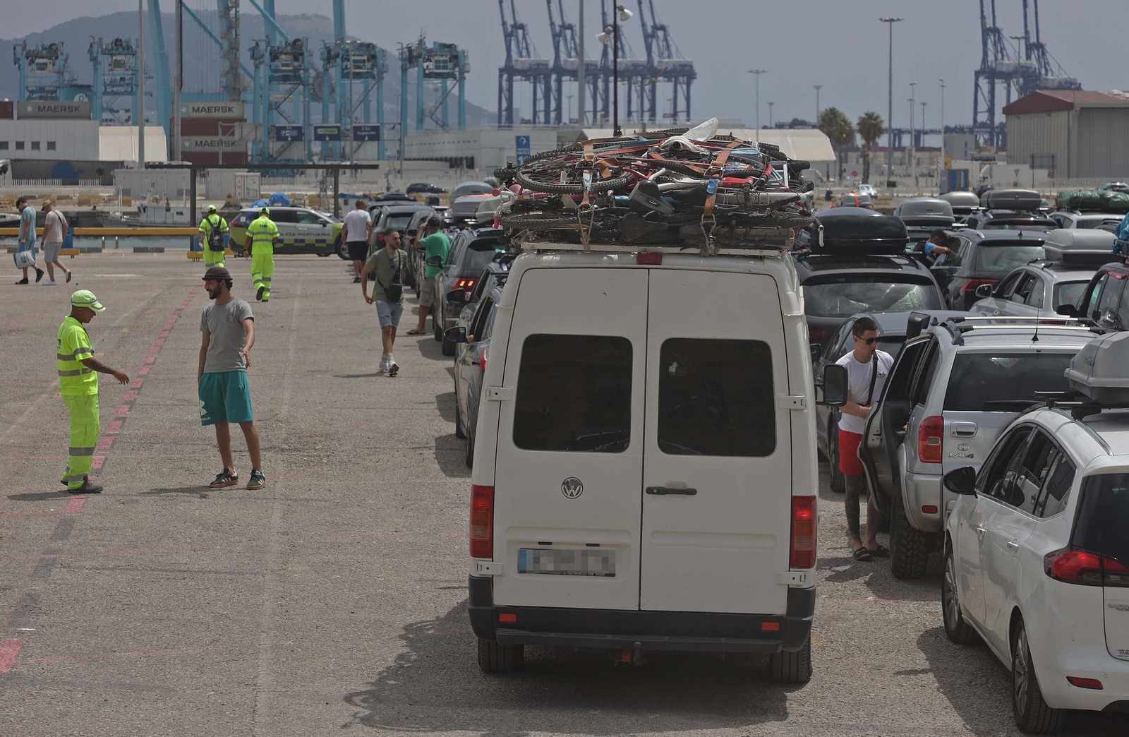 Fotos del primer domingo de agosto en la Operación Paso del Estrecho en Algeciras