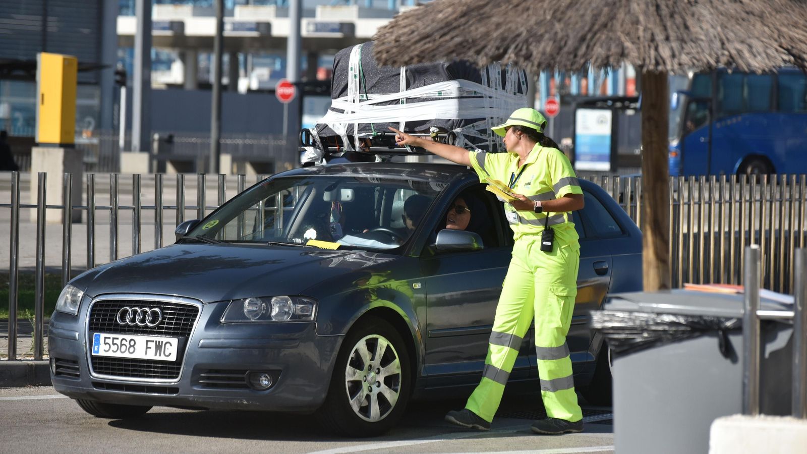 Información a pie de muelle.