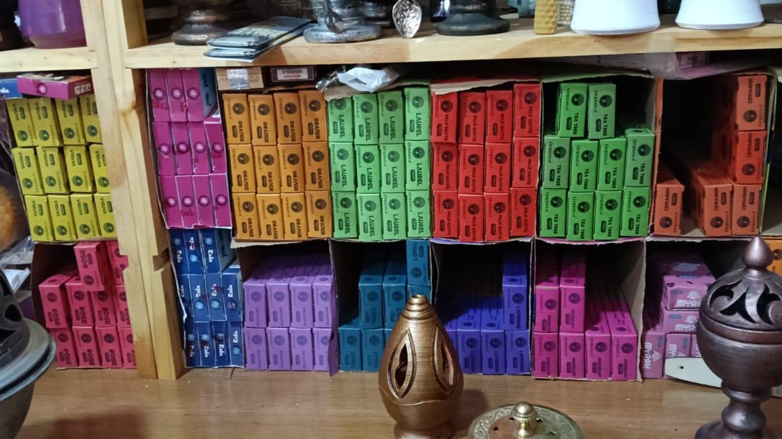 Variedad de inciensos.