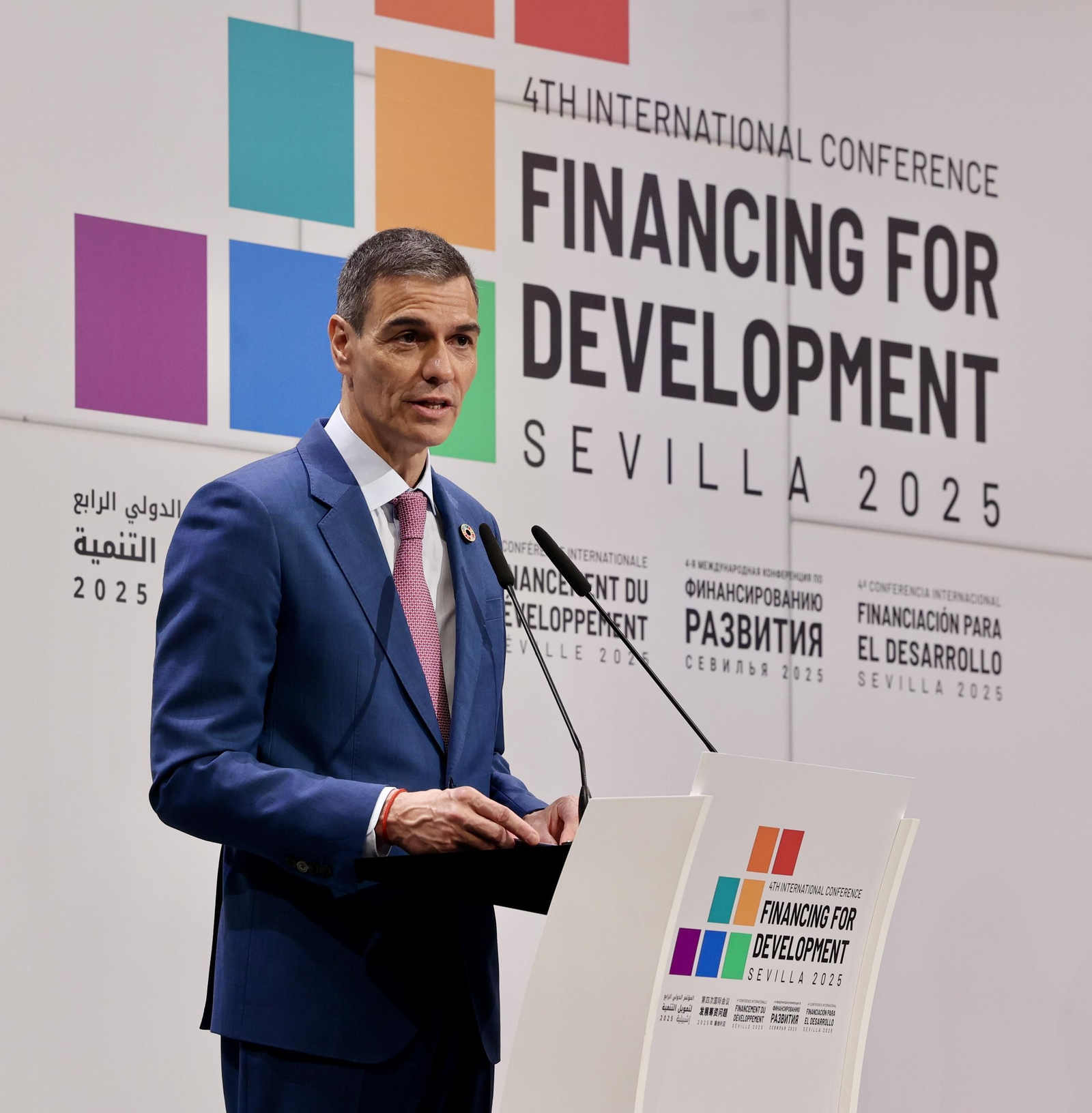 Las fotos de la primera jornada de la cumbre de la ONU en Sevilla