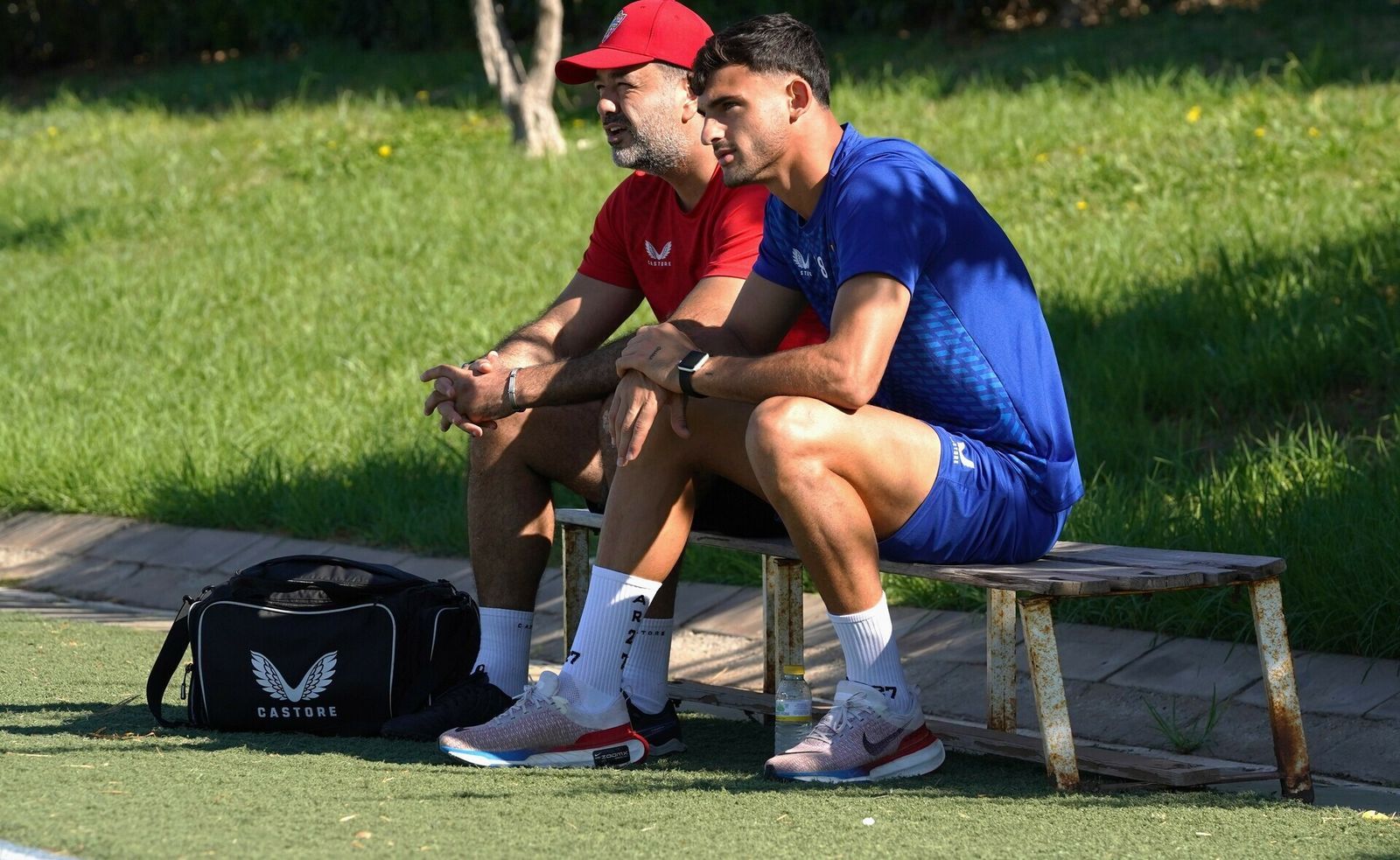 Pubill junto a Diego Portugal, médico de la UDA