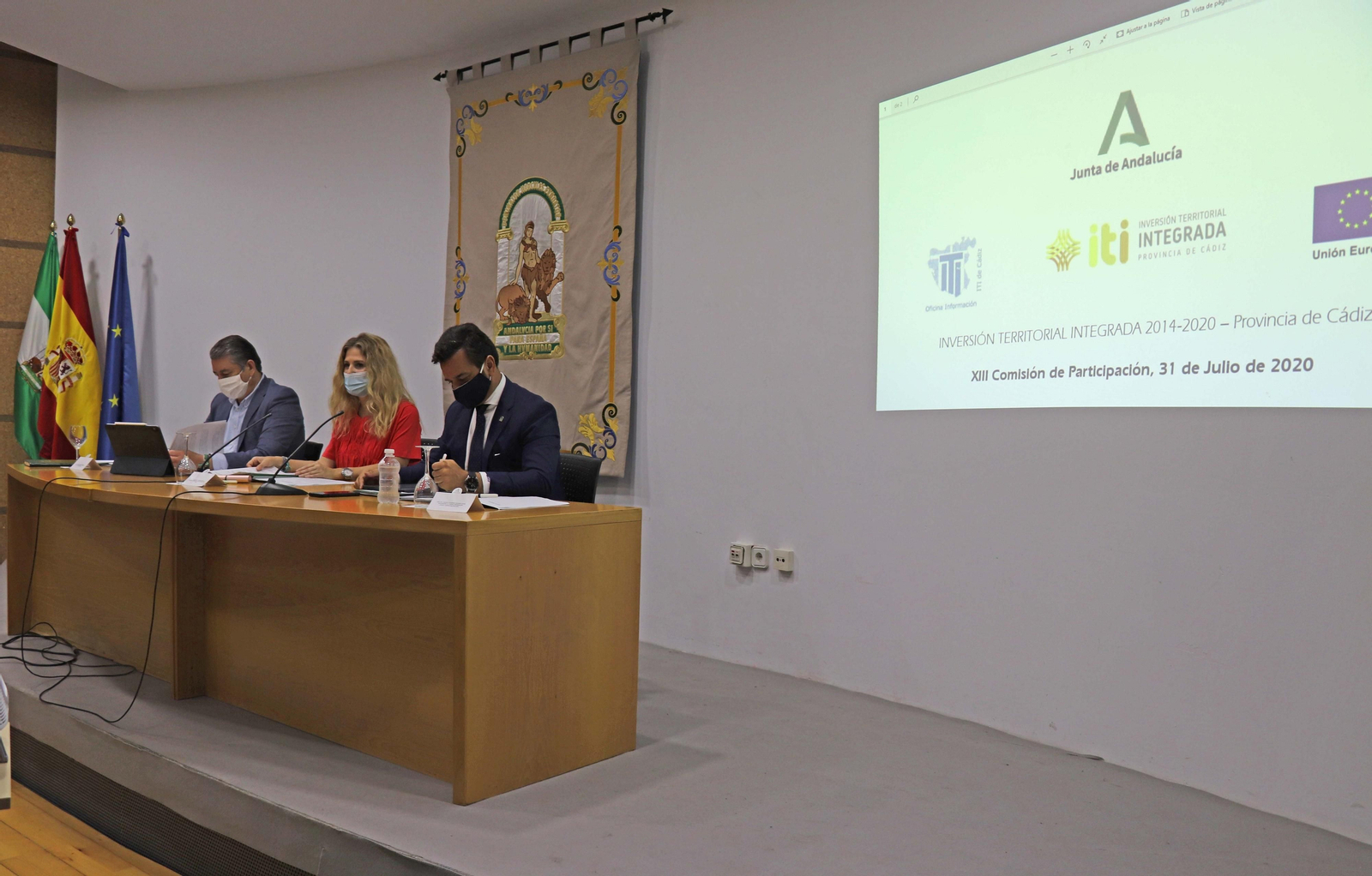 Reunión de la comisión de seguimiento de la ITI de Cádiz.
