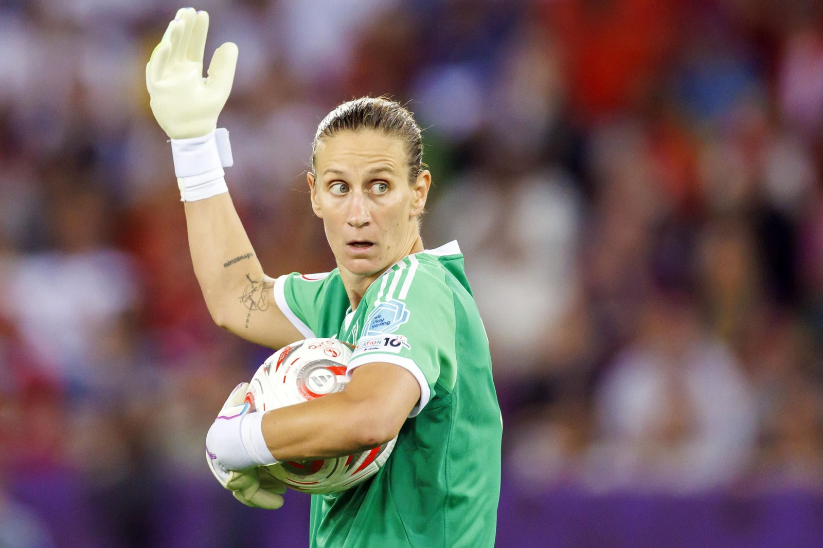 Las mejores imágenes de la semifinal Alemania-España de la Eurocopa femenina