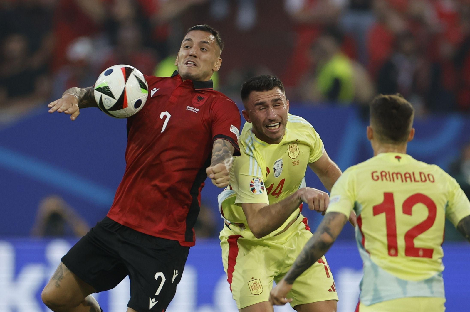 Las fotos del Albania - España