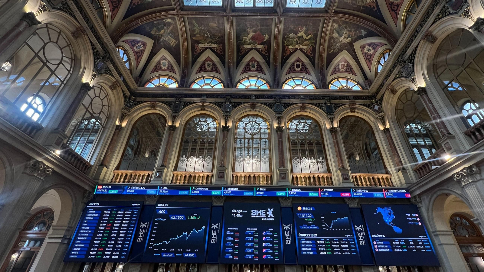 La Bolsa de Madrid.