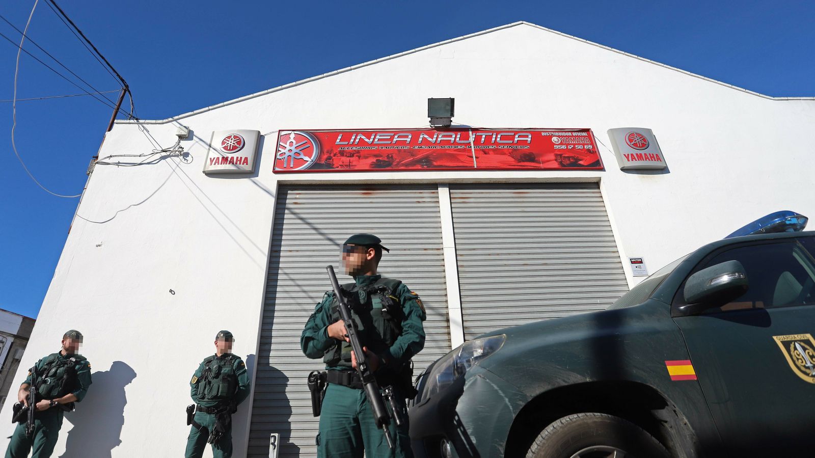 Fotos de los registros de la Guardia Civil en La Línea