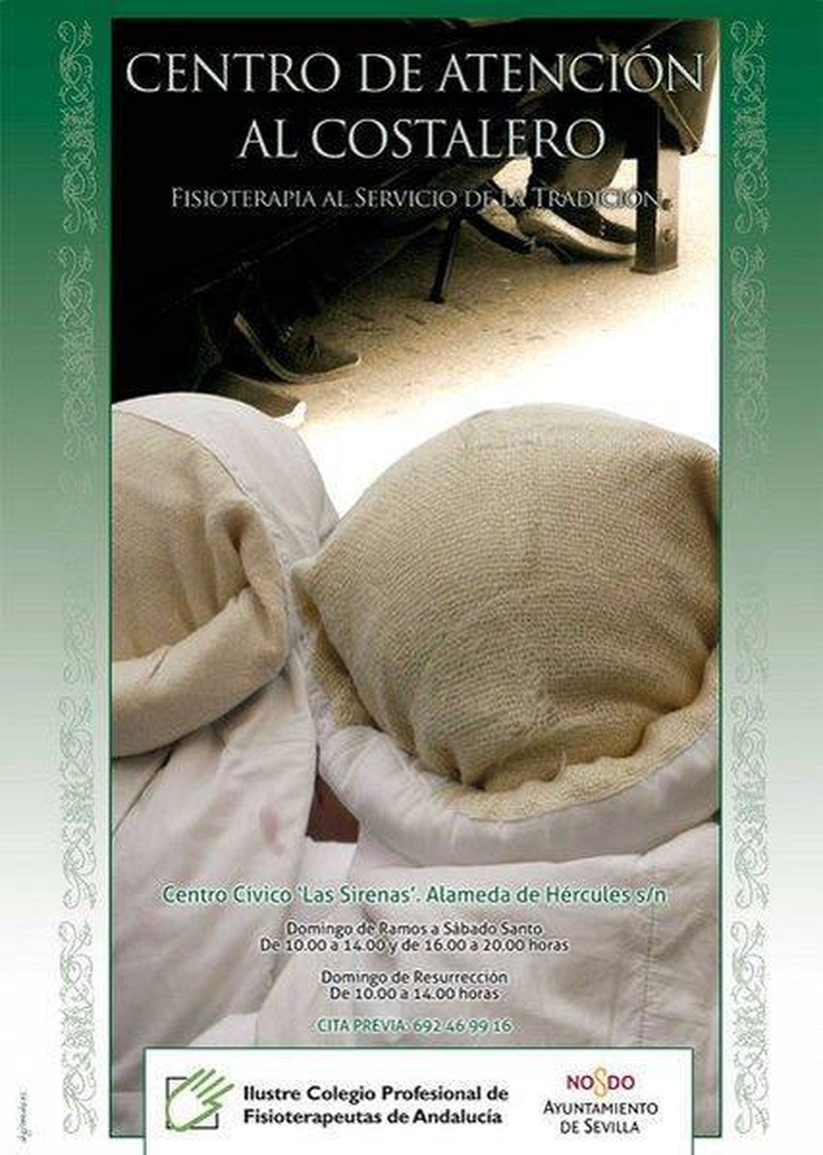 Los costaleros podrán pedir cita previa por teléfono al centro de atención