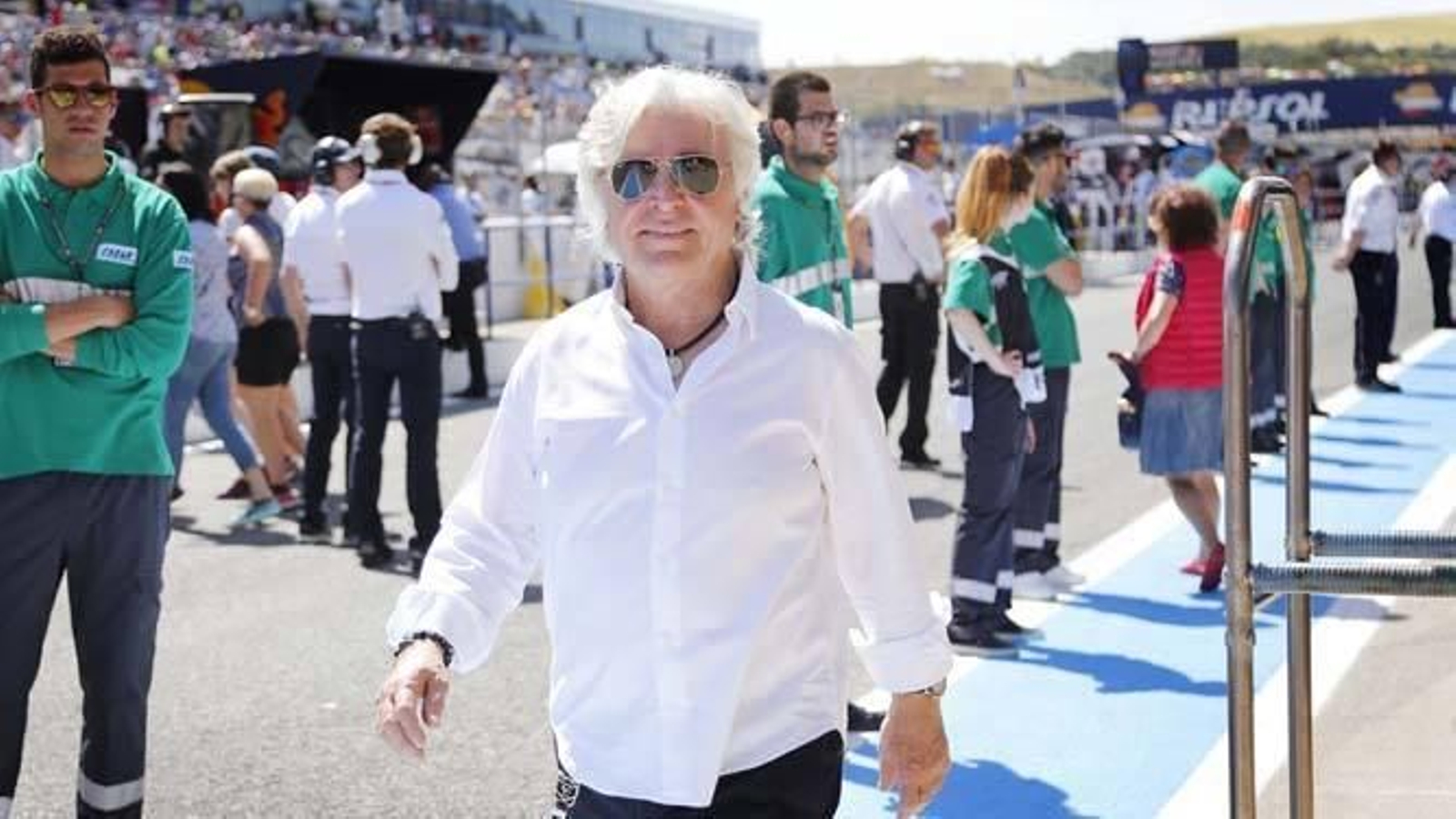 Ángel Nieto, en el circuito de Jerez.