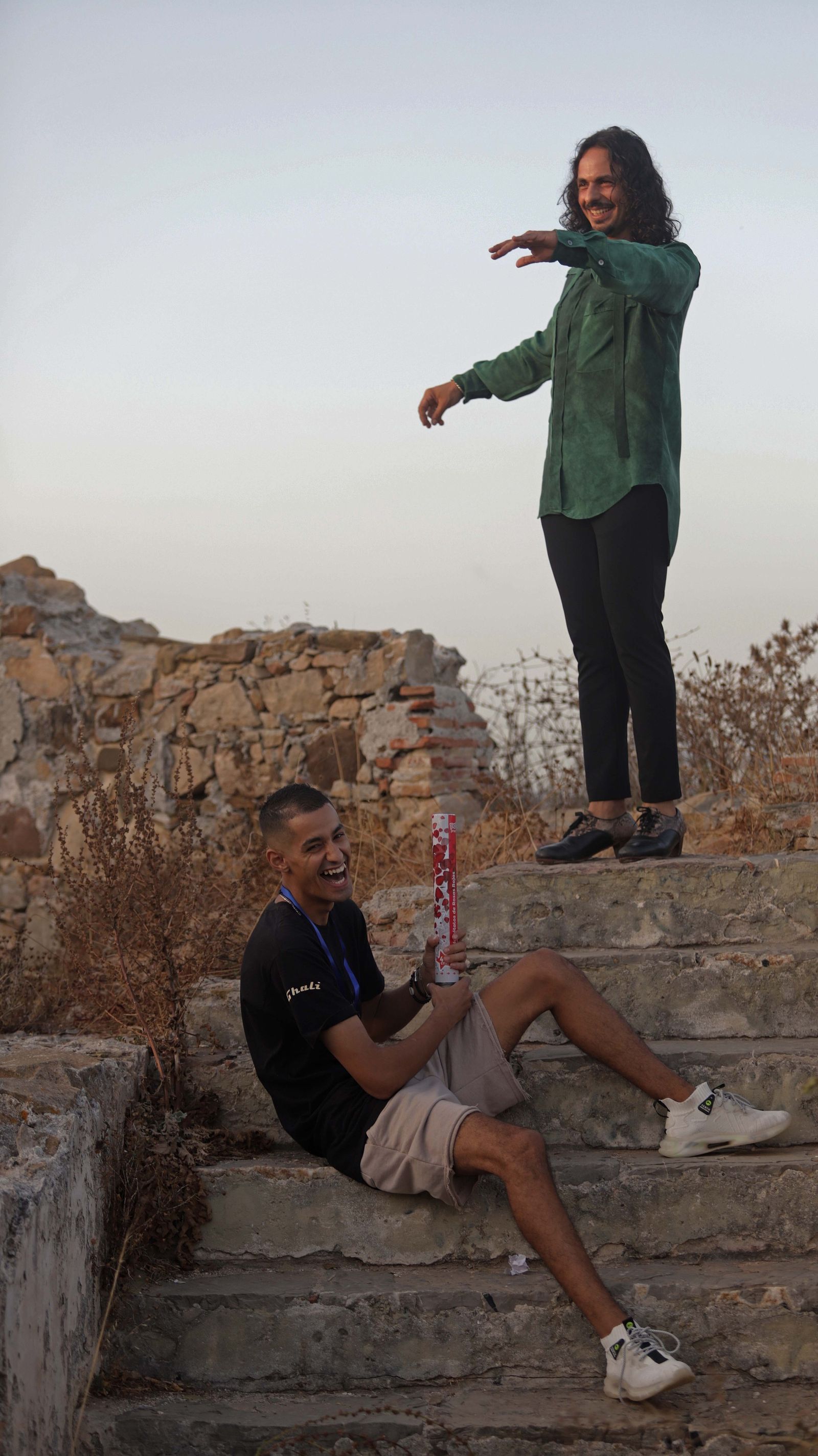 Fotos de la grabación en Algeciras del documental de Ghali Naoufal sobre la cultura árabe y española