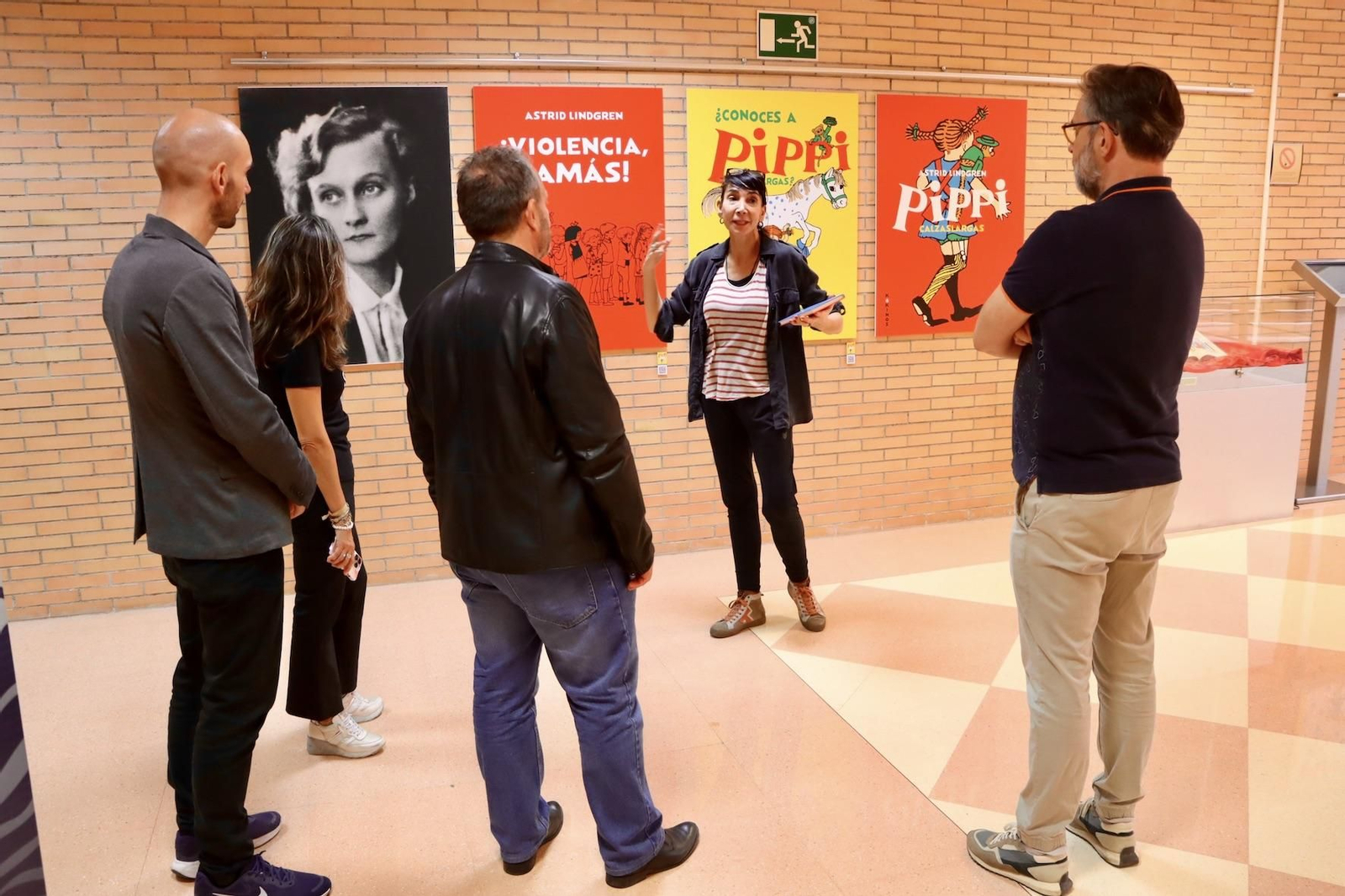 Inauguración de la exposición sobre la obra de la escritora Astrid Lindgren en la Universidad de Almería.