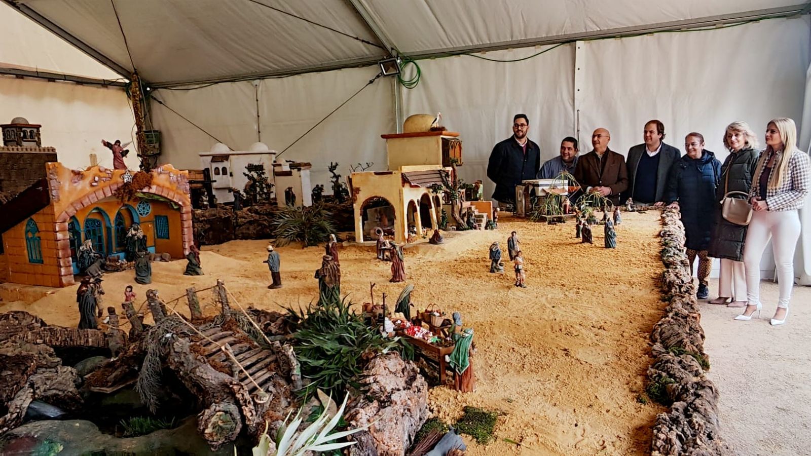 La inauguración del Belén municipal del parque María Cristina.