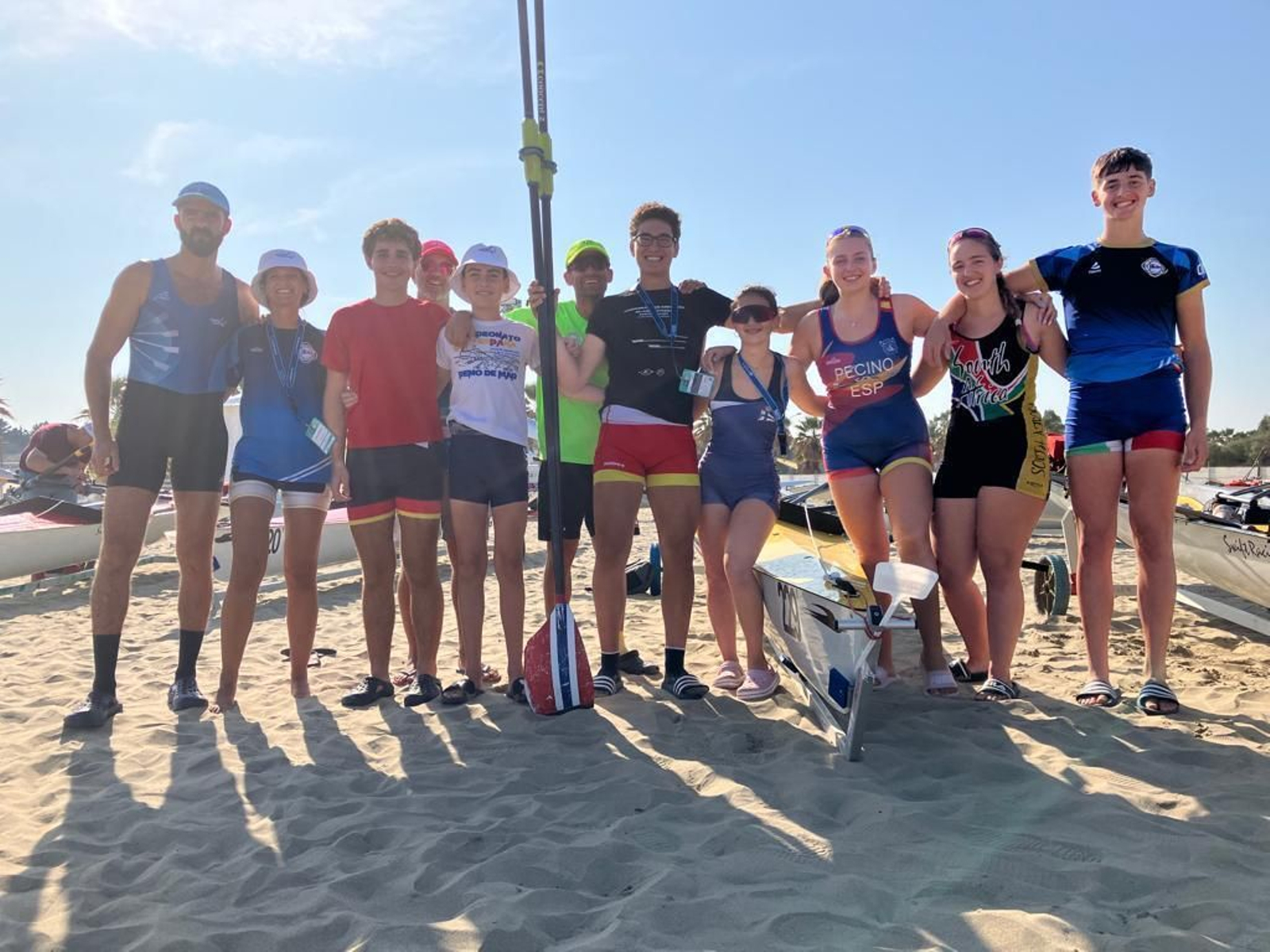 Los expedicionarios del Club Marítimo Linense