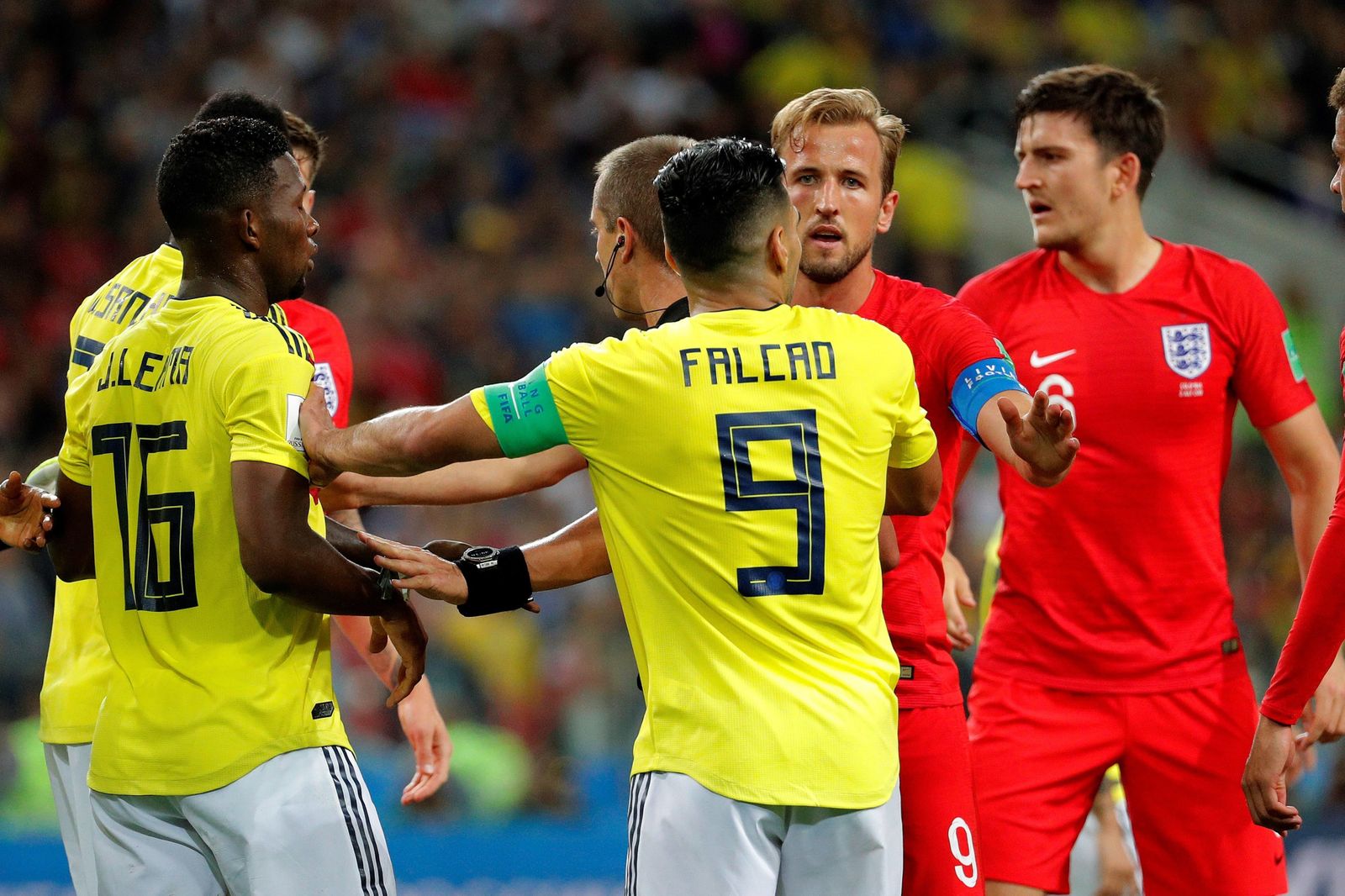 Las imágenes del Colombia-Inglaterra