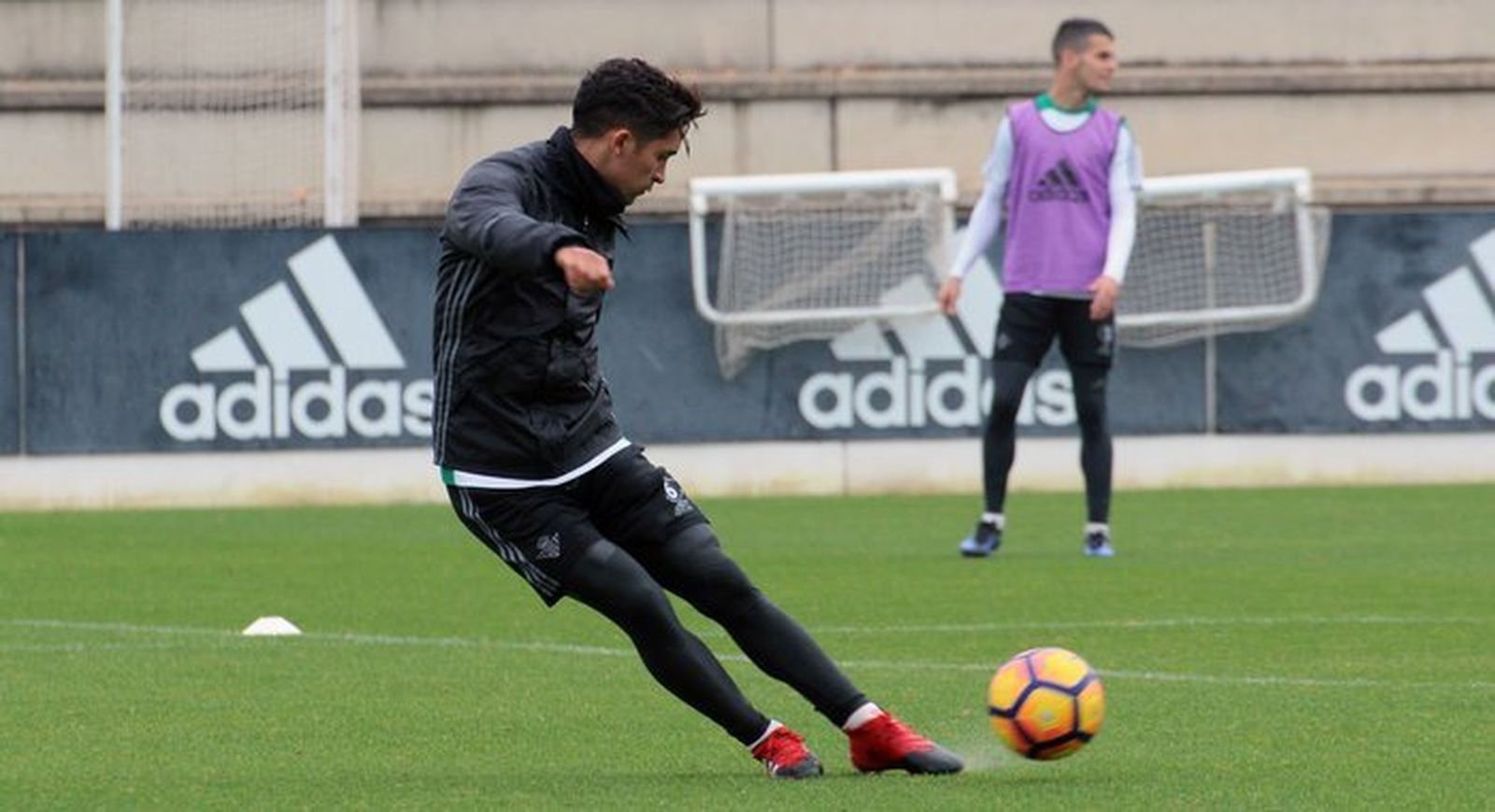 Felipe Gutiérrez, durante el entrenamiento.