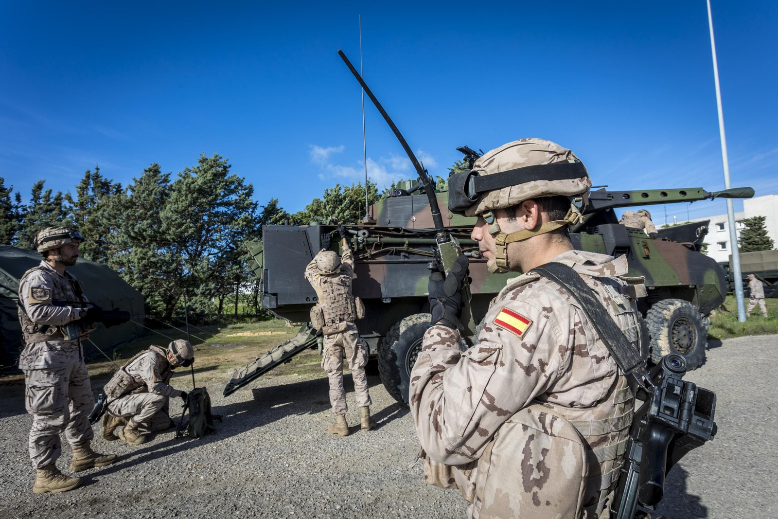 Adiestramiento de Infantería de Marina durante el ejercicio FTX-FIM 18 en la base de Rota