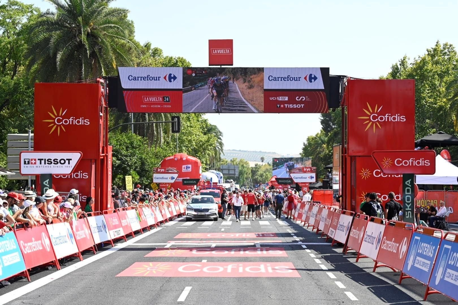 Imagen de la Vuelta en la etapa que finalizó en Córdoba.