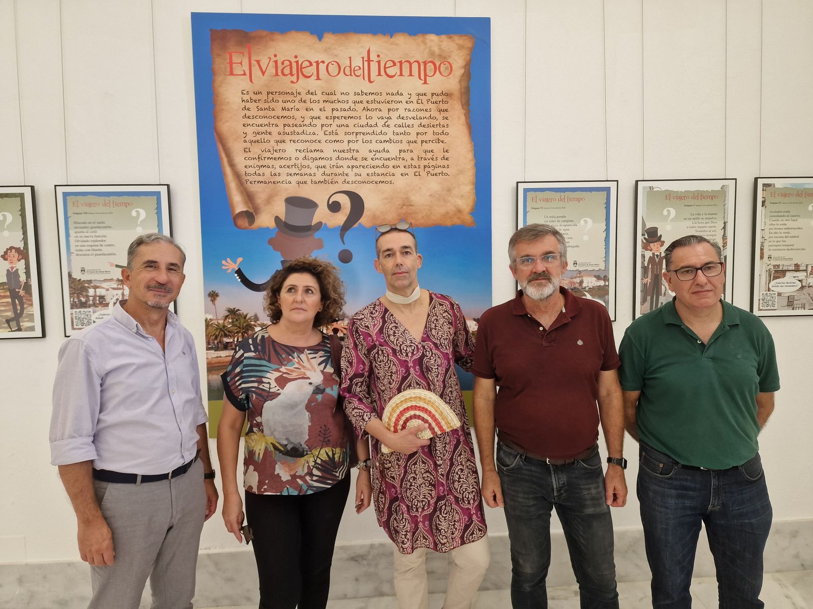 Una imagen de la apertura de la exposición 'El viajero del tiempo'.