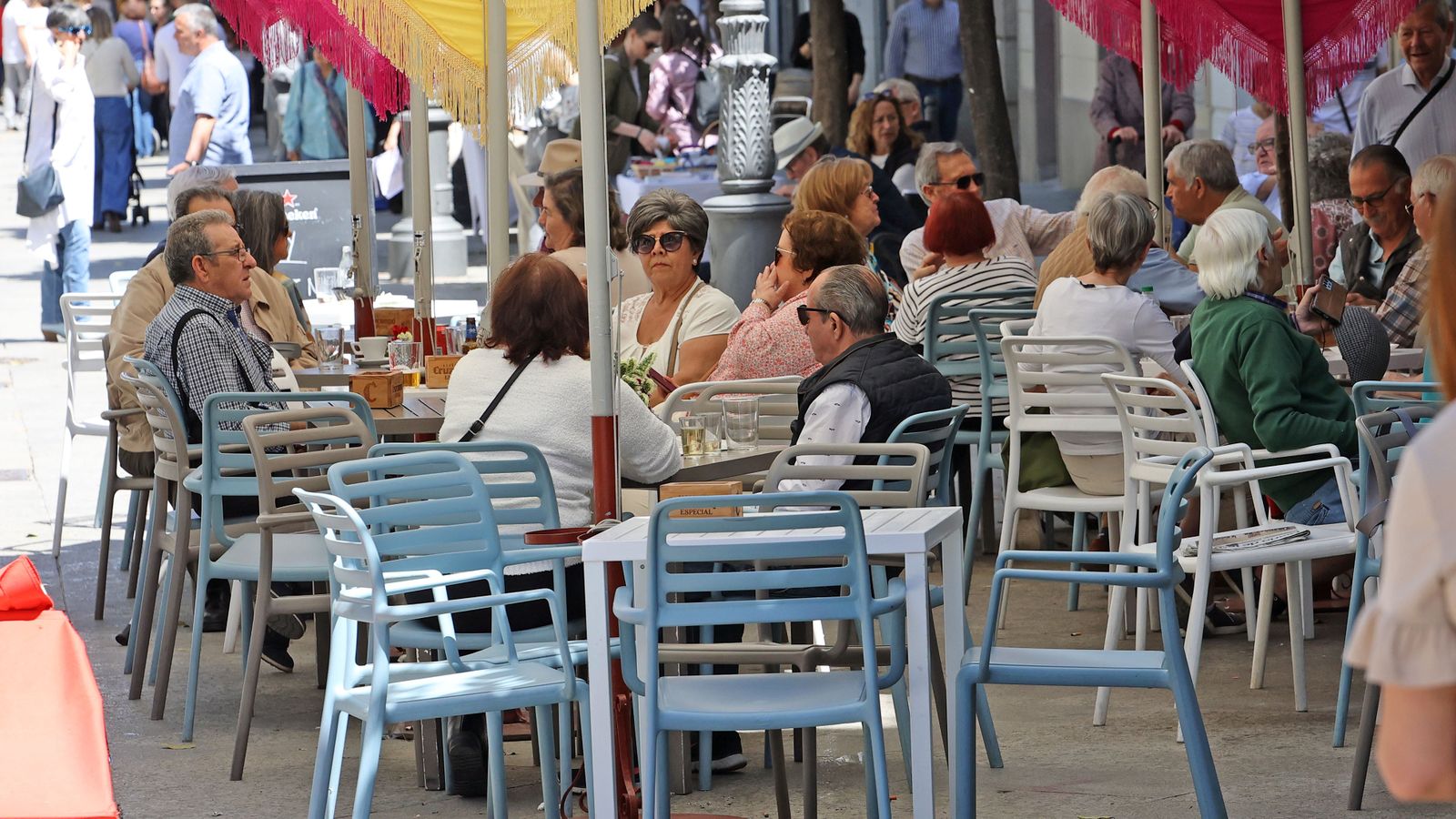 El centro de Jerez lleno este sábado