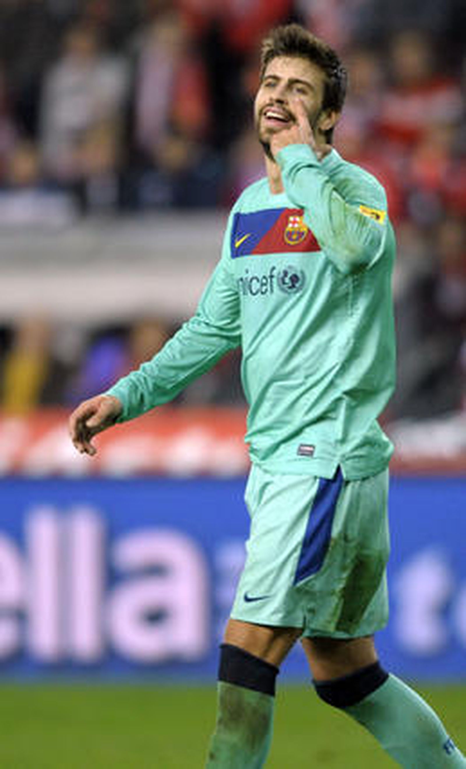 El Sporting frena al Barcelona tras 16 partidos seguidos ganando. / AFP