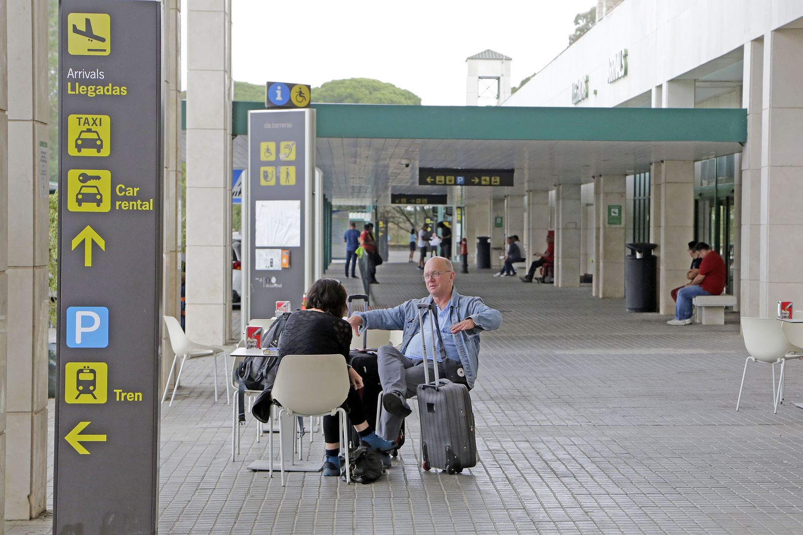 Imagen del exterior del aeropuerto de Jerez.