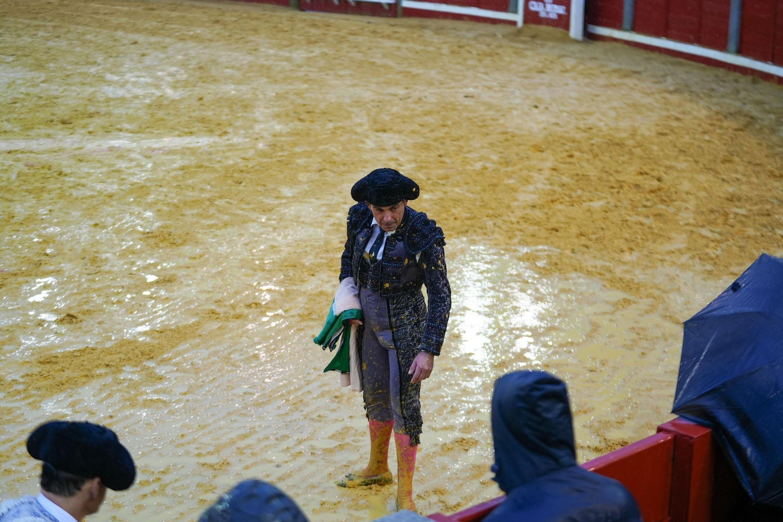La corrida de rejones de la Feria de Pozoblanco, suspendida por la lluvia