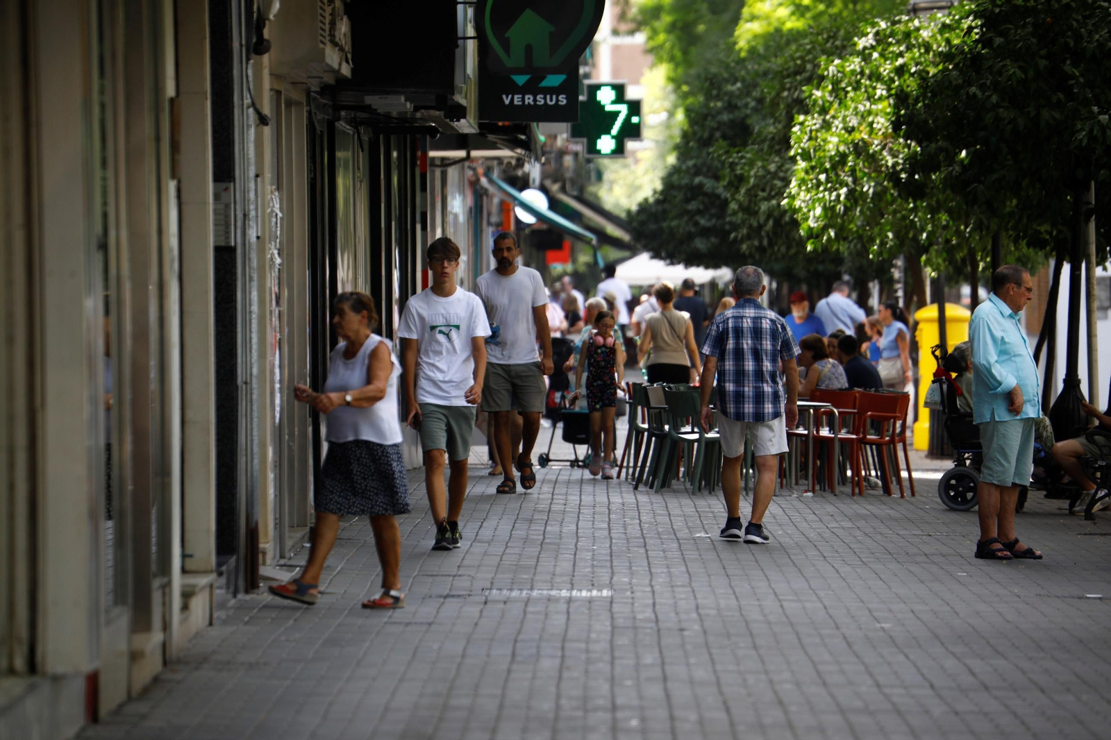 Ambiente en la avenida de Barcelona