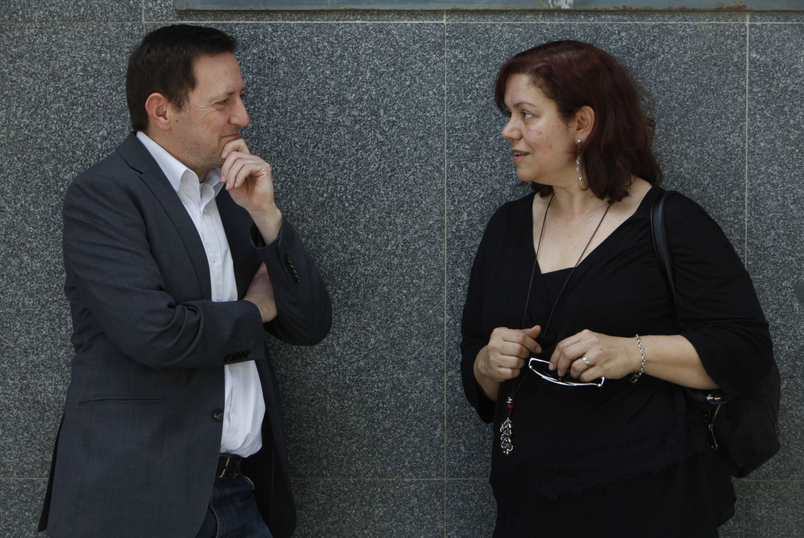 Ignacio Martínez de Pisón y Care Santos, en la Feria de Tomares