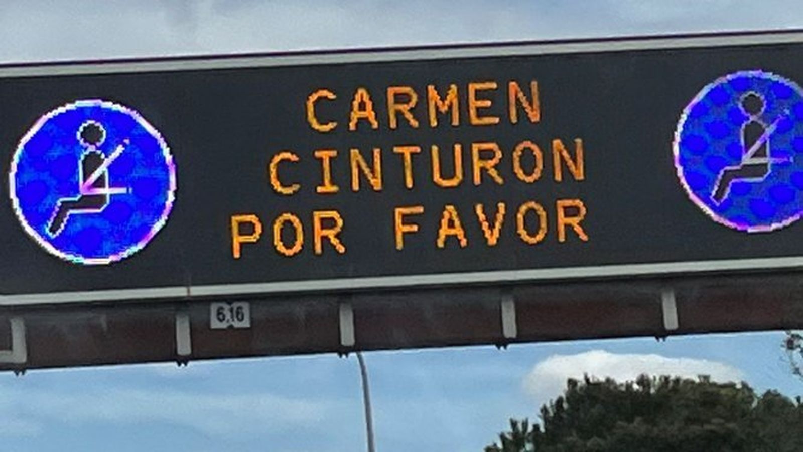 Panel informativo con mensaje personalizado.