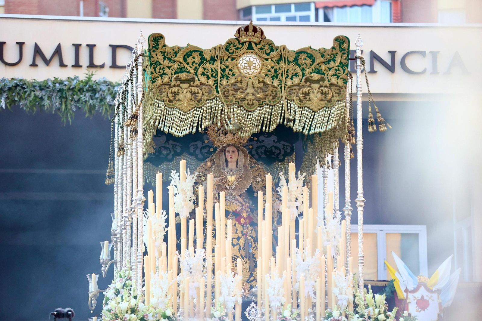 La procesión por los 25 años de la Virgen en Cruz de Humilladero.