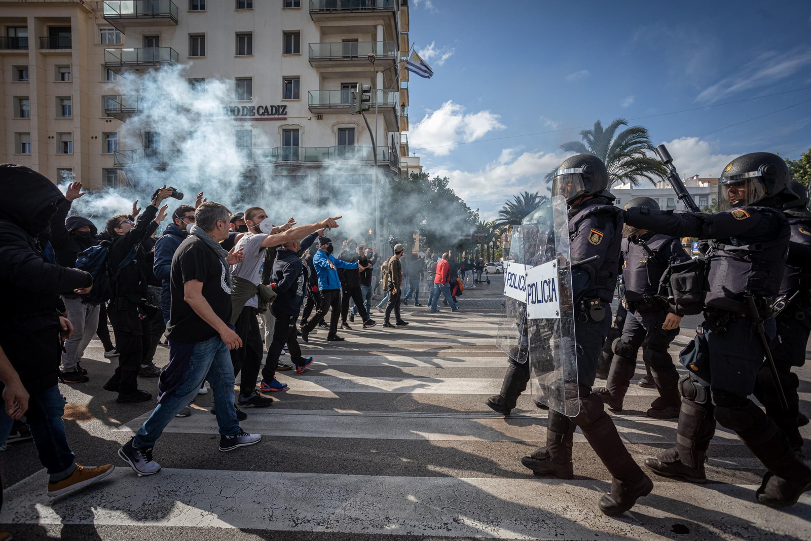 Las imágenes de la tercera jornada de la huelga del metal en Cádiz