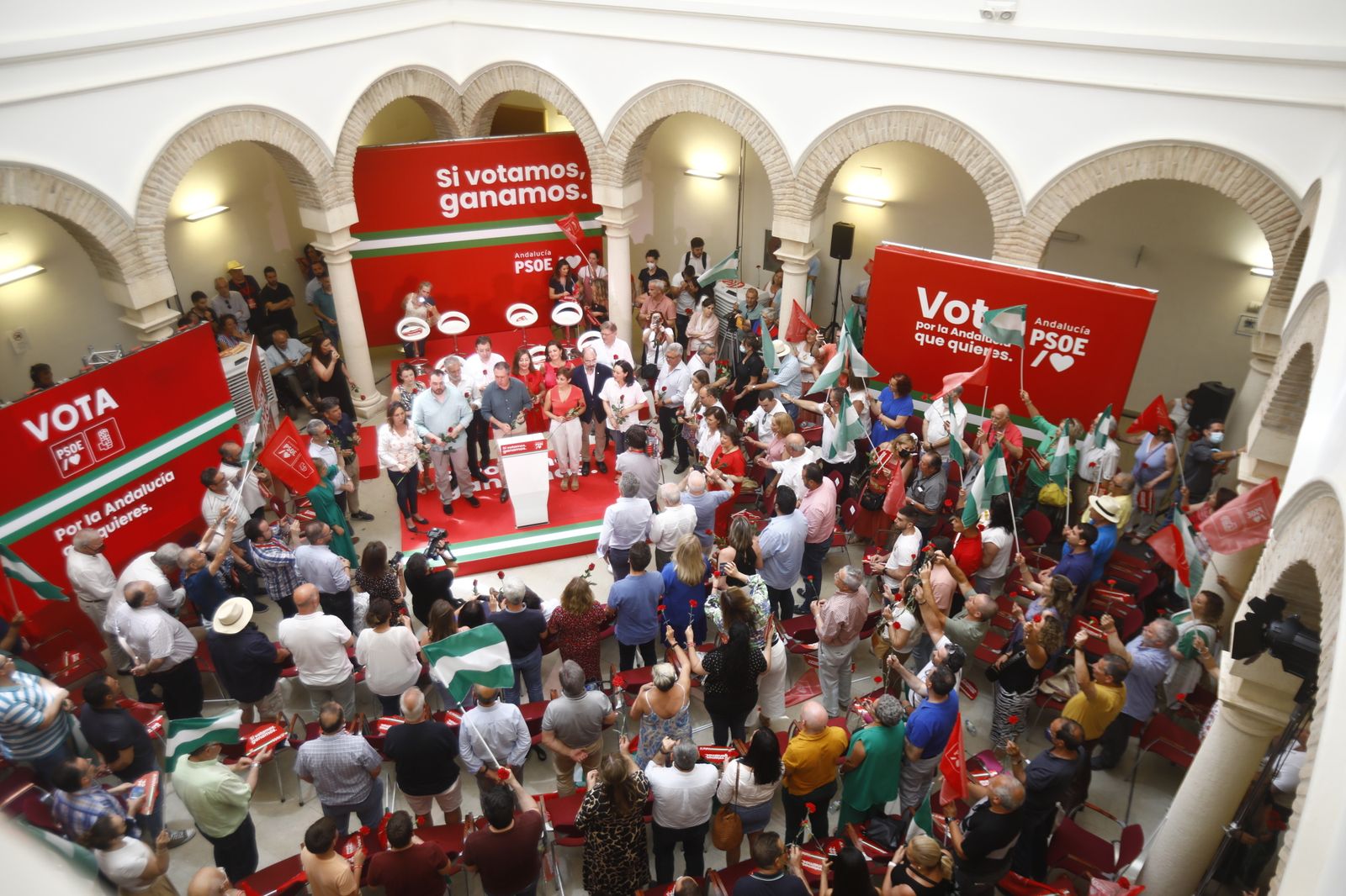 Elecciones Andalucía: La visita de los barones del PSOE en Córdoba, en imágenes